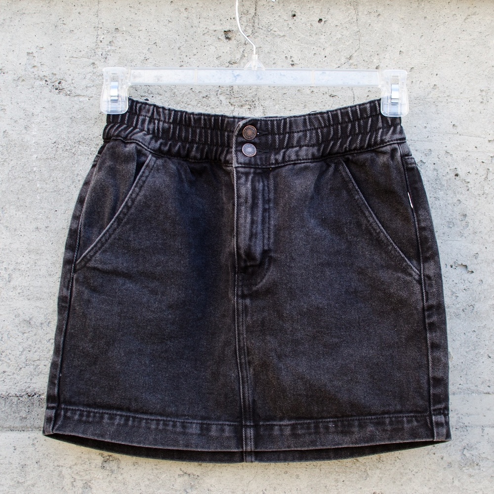 Forever 21 Black Jean Skirt